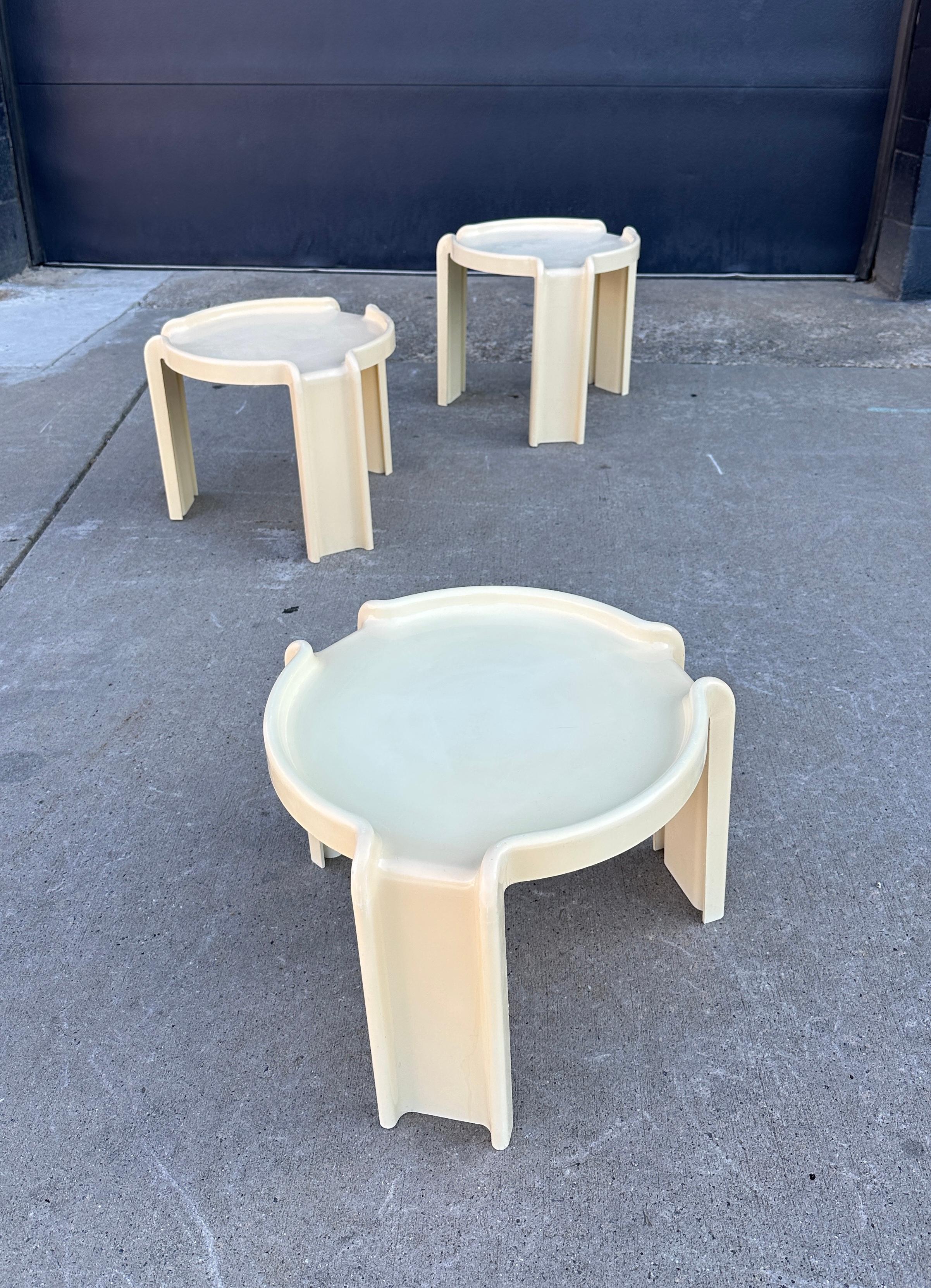 Late 20th Century Vintage Kartell Nesting Tables by Giotto Stoppino