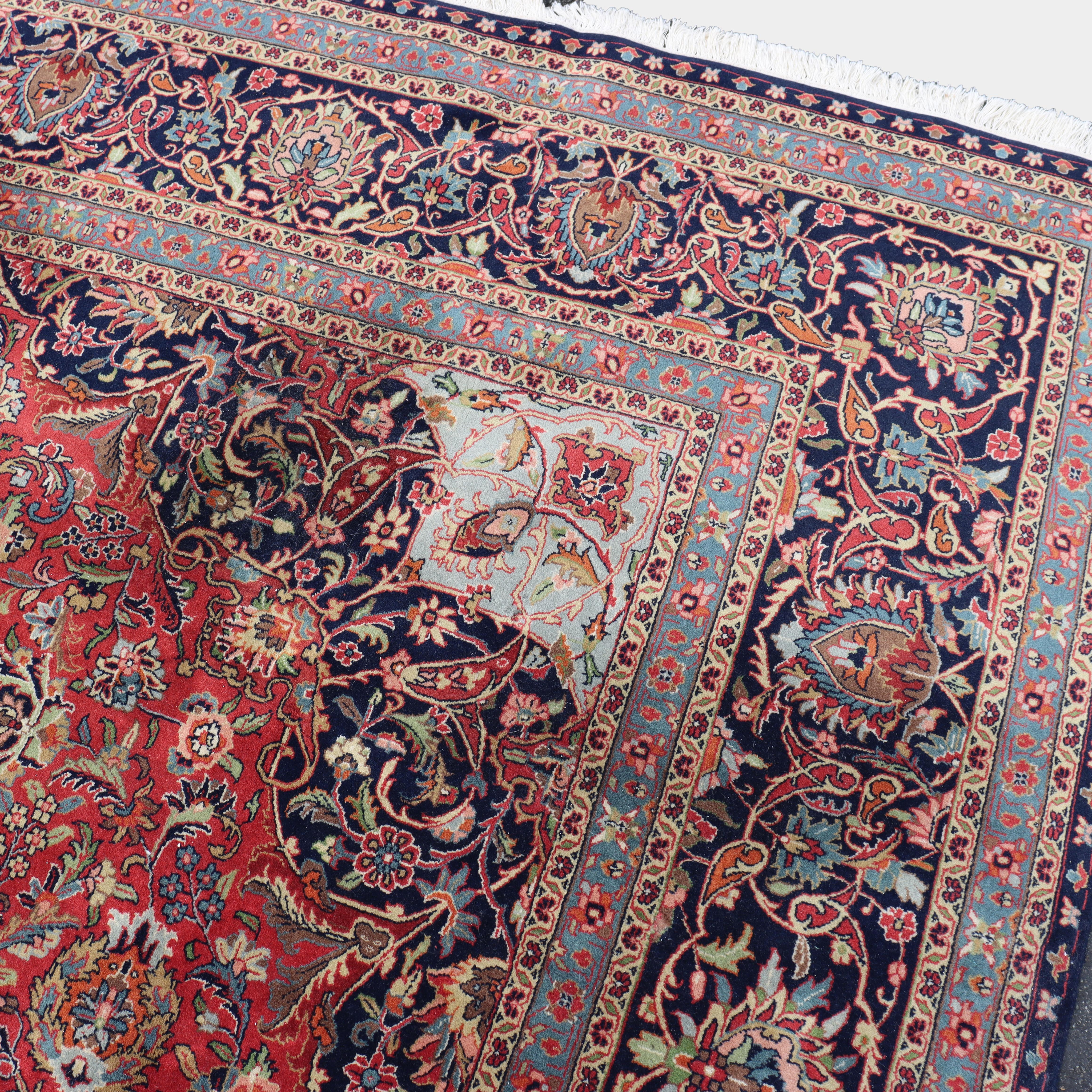 Vintage Kashan Persischer Orientteppich C1950 im Angebot 5