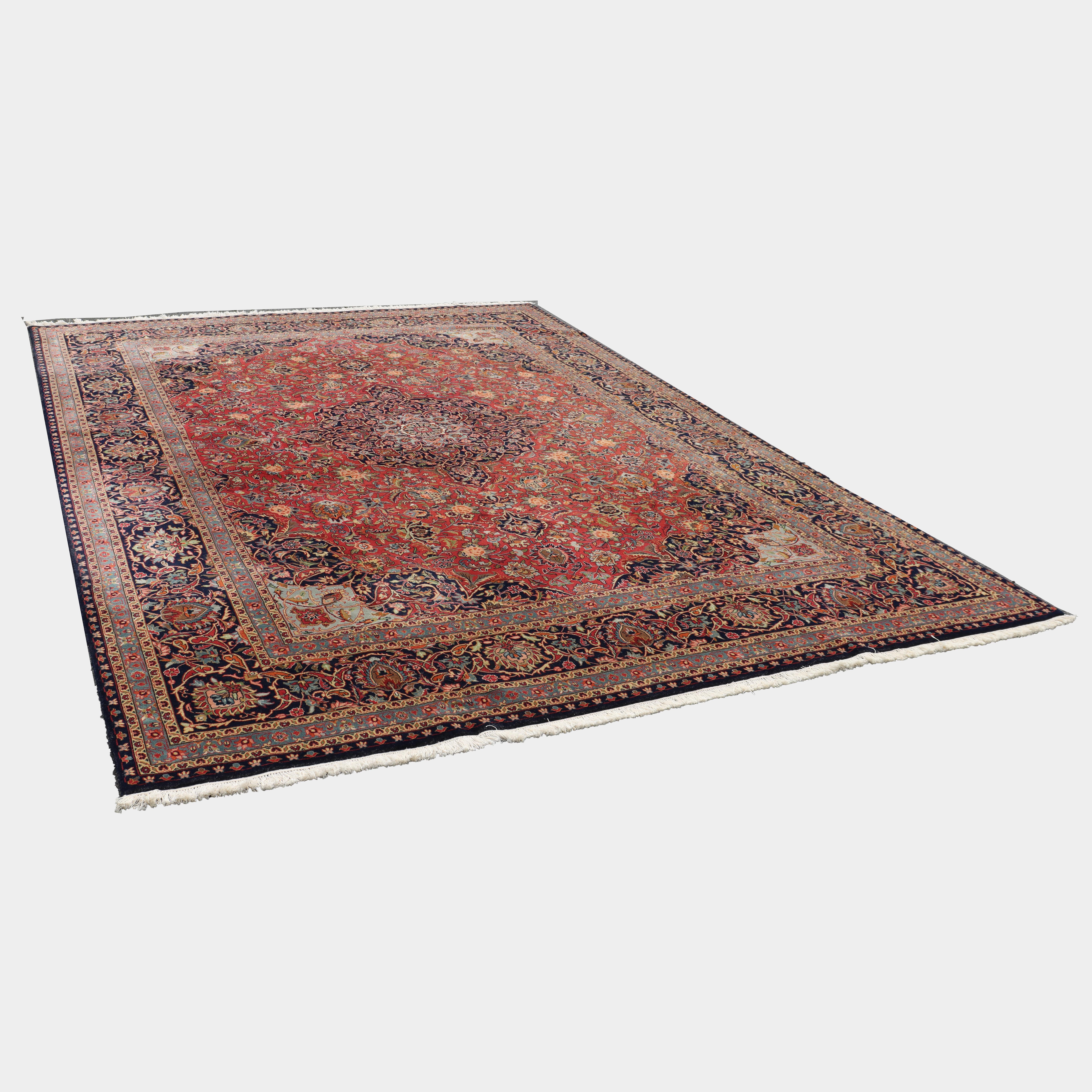 Vintage Kashan Persischer Orientteppich C1950 im Angebot 9