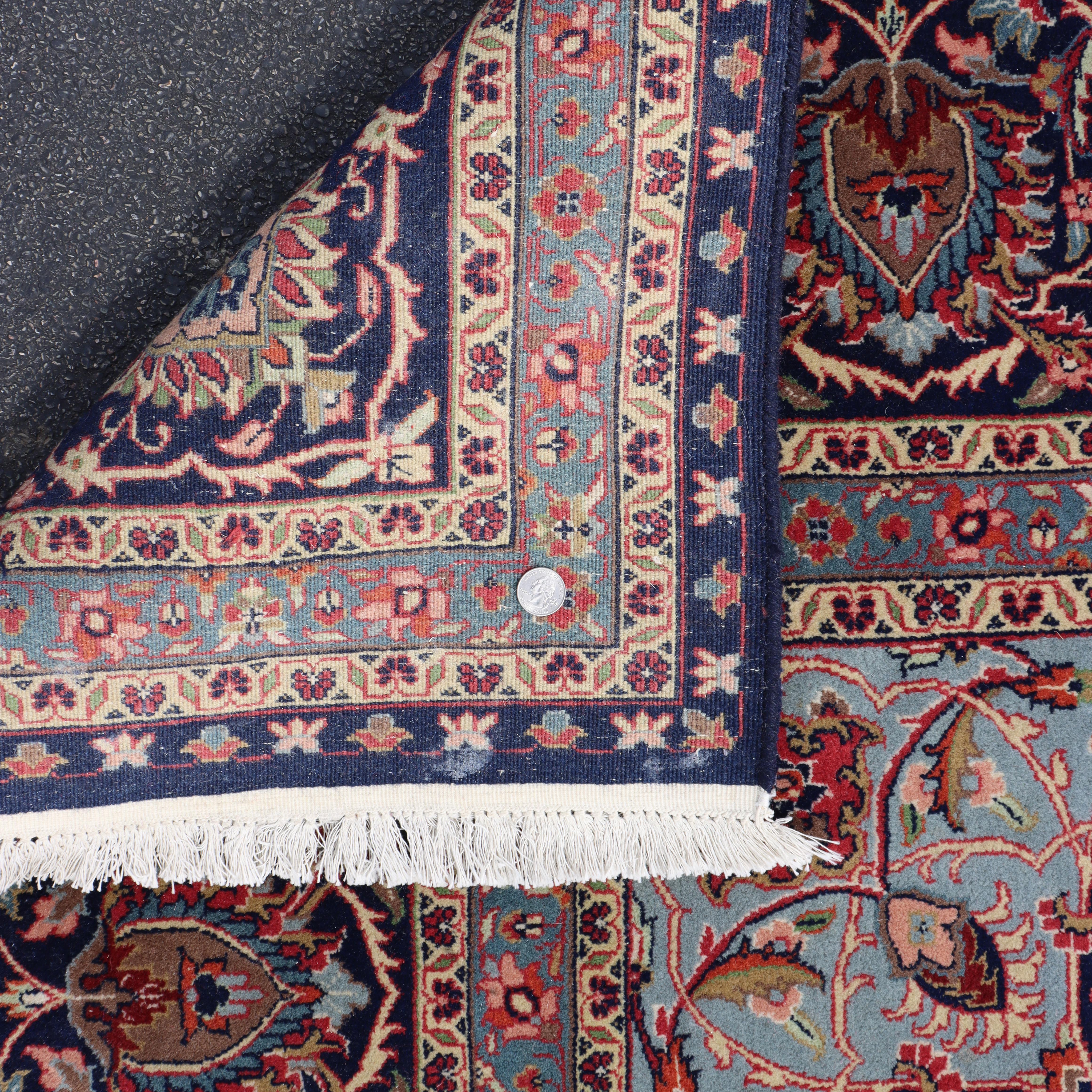 Vintage Kashan Persischer Orientteppich C1950 im Zustand „Gut“ im Angebot in Big Flats, NY