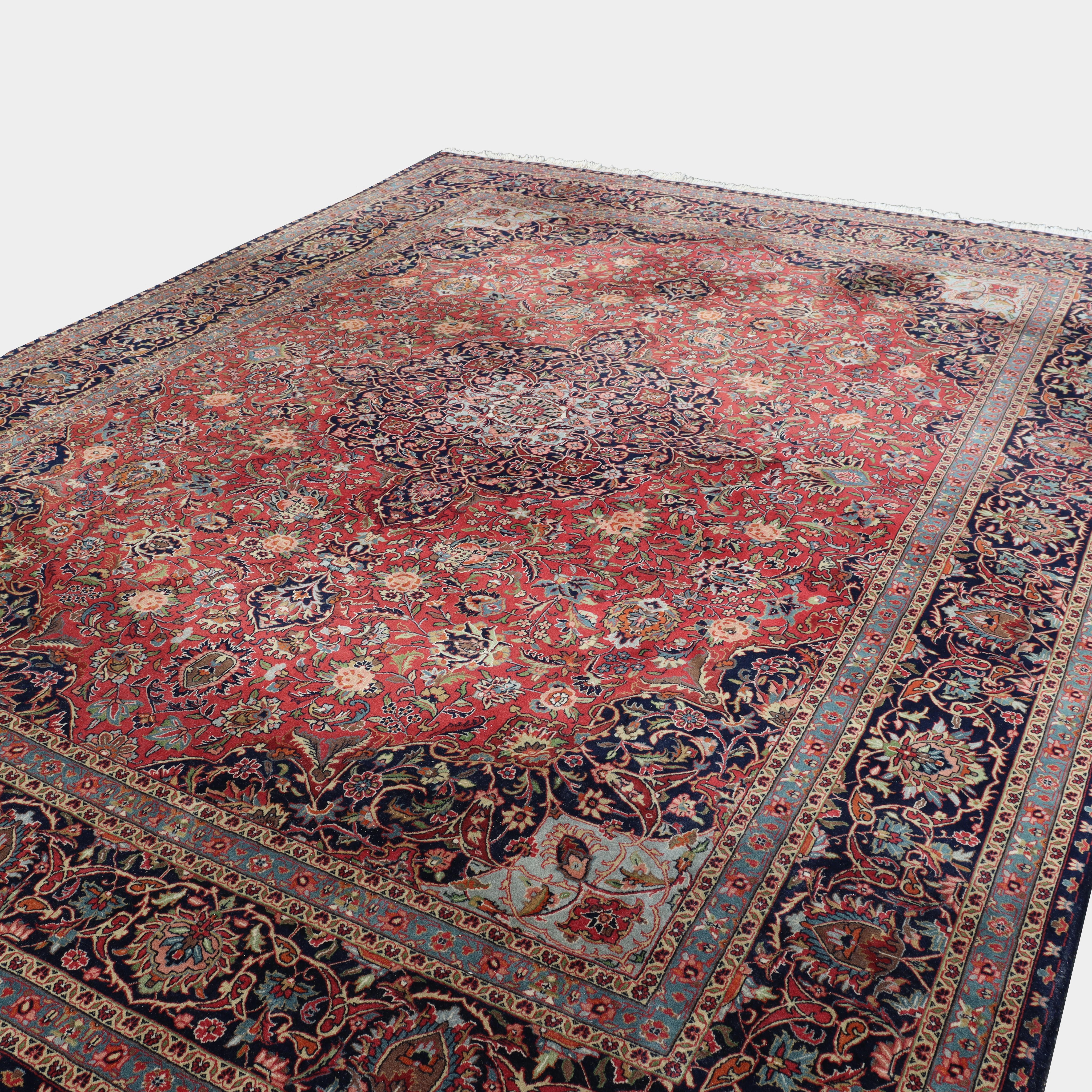Vintage Kashan Persischer Orientteppich C1950 (20. Jahrhundert) im Angebot