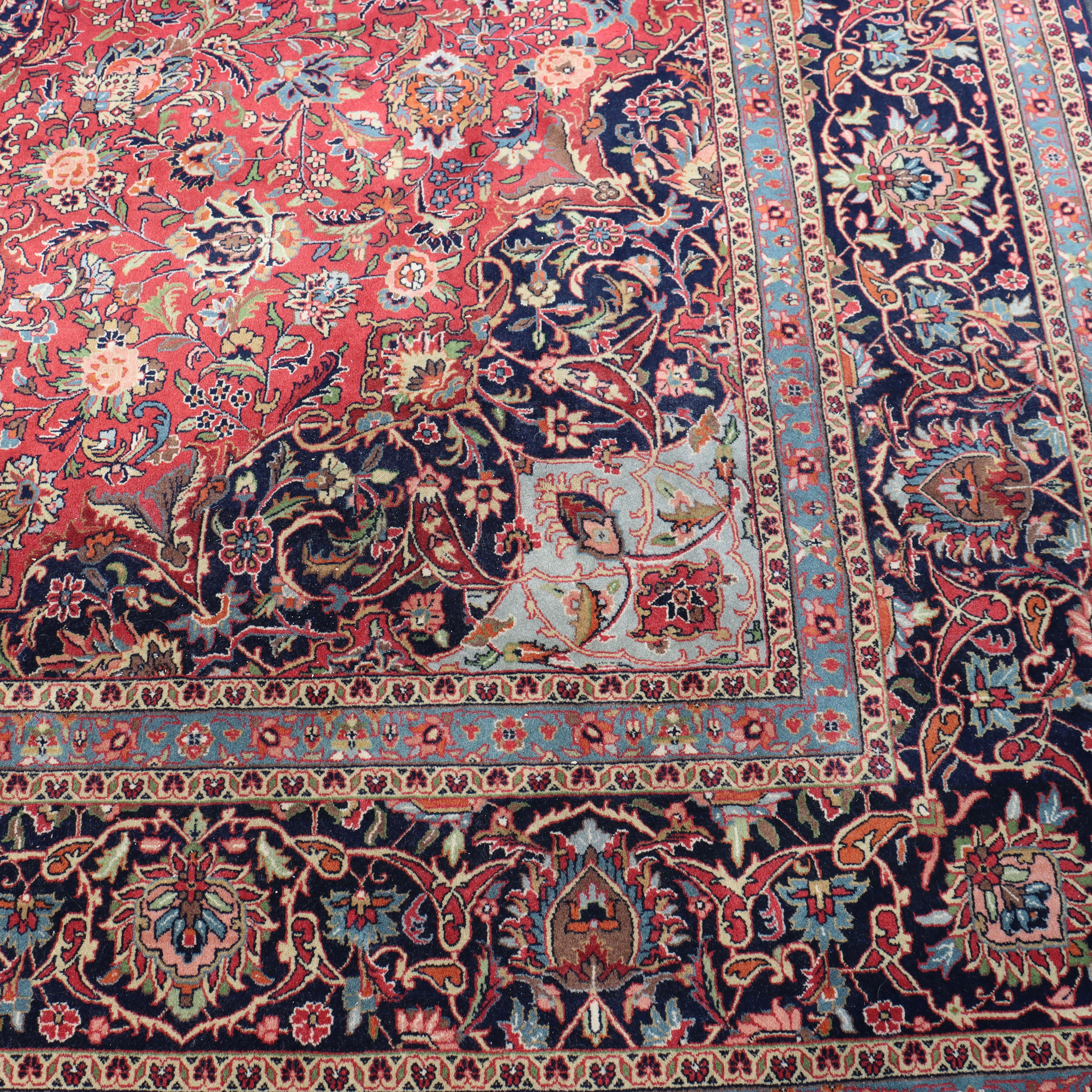 Vintage Kashan Persischer Orientteppich C1950 (Wolle) im Angebot