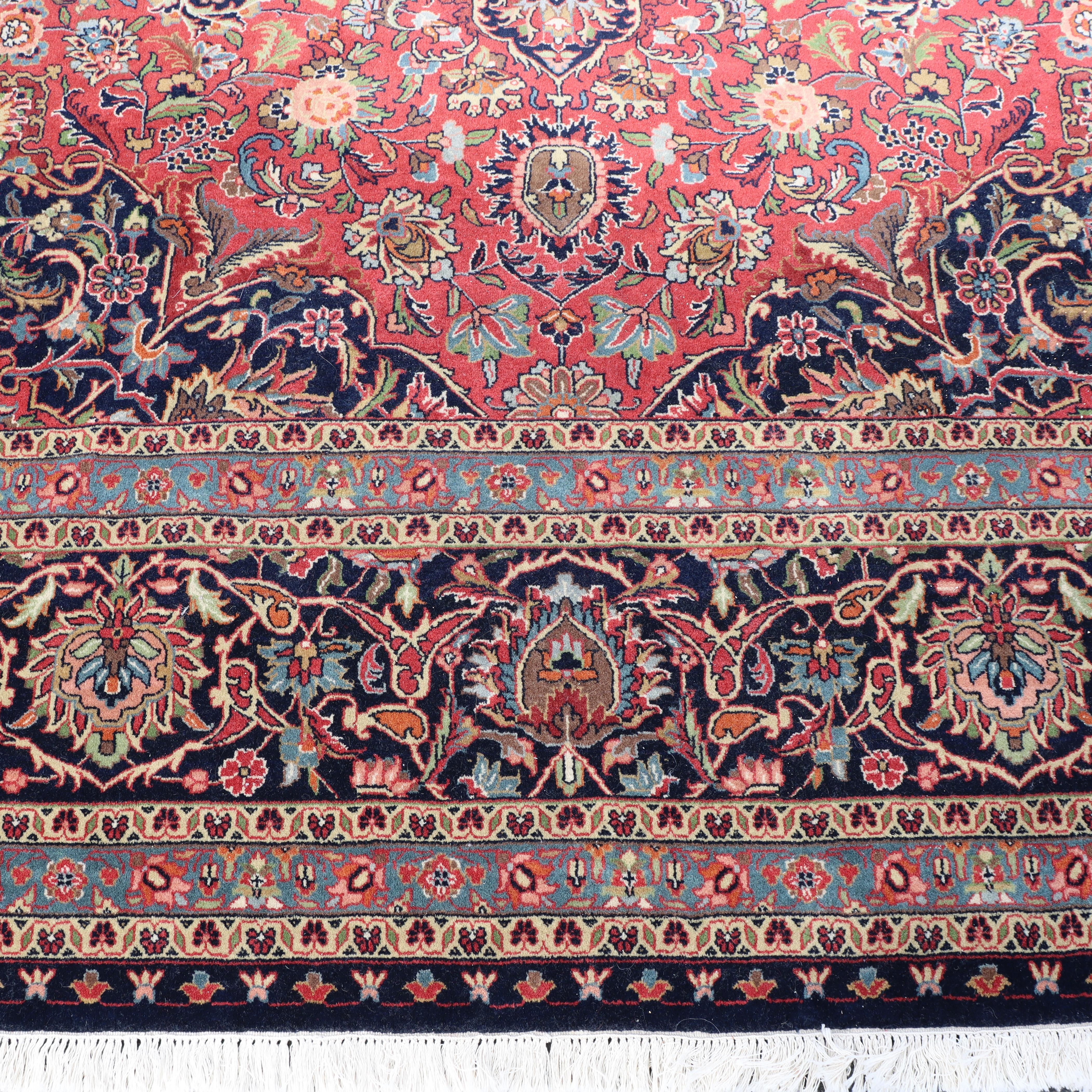 Vintage Kashan Persischer Orientteppich C1950 im Angebot 1