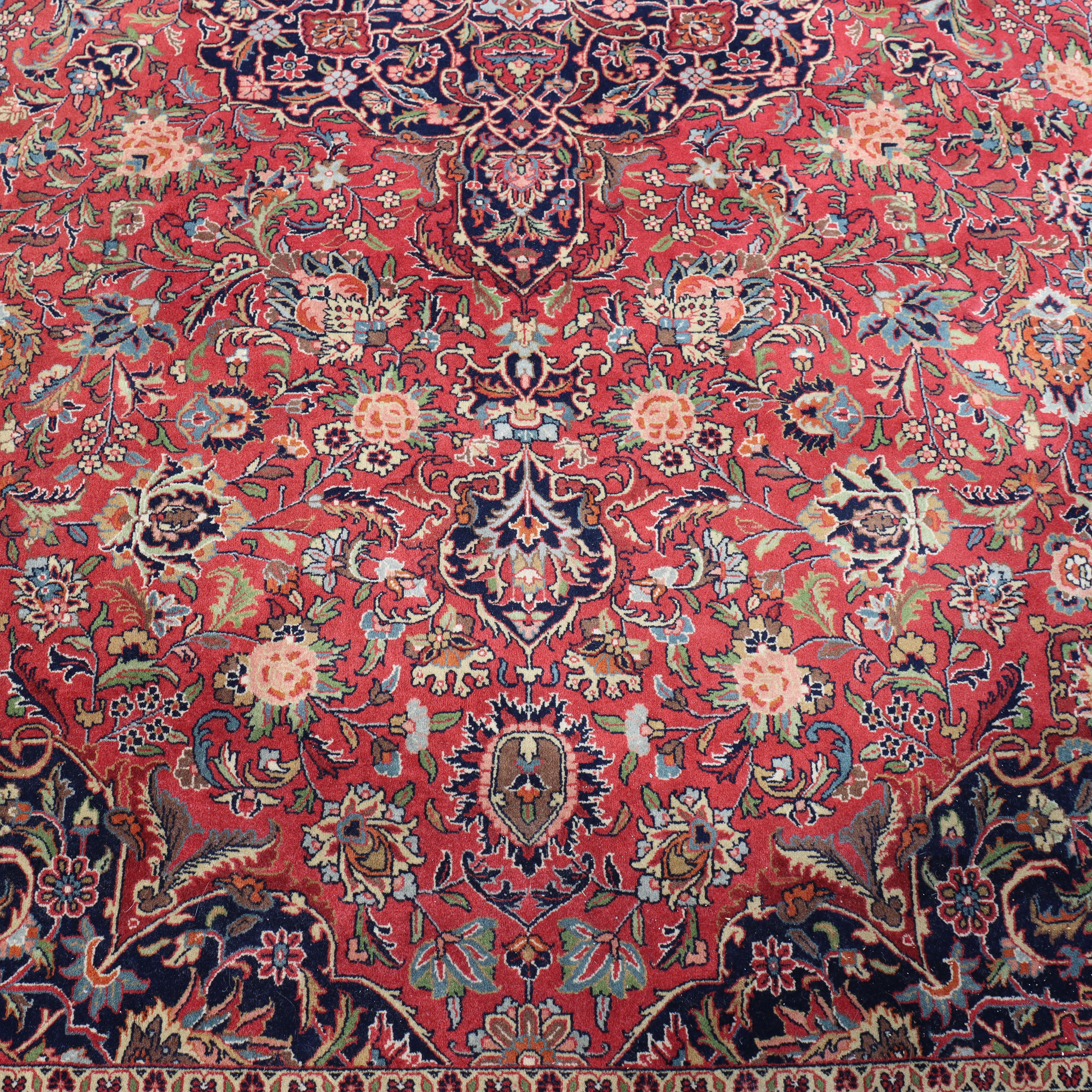 Vintage Kashan Persischer Orientteppich C1950 im Angebot 2