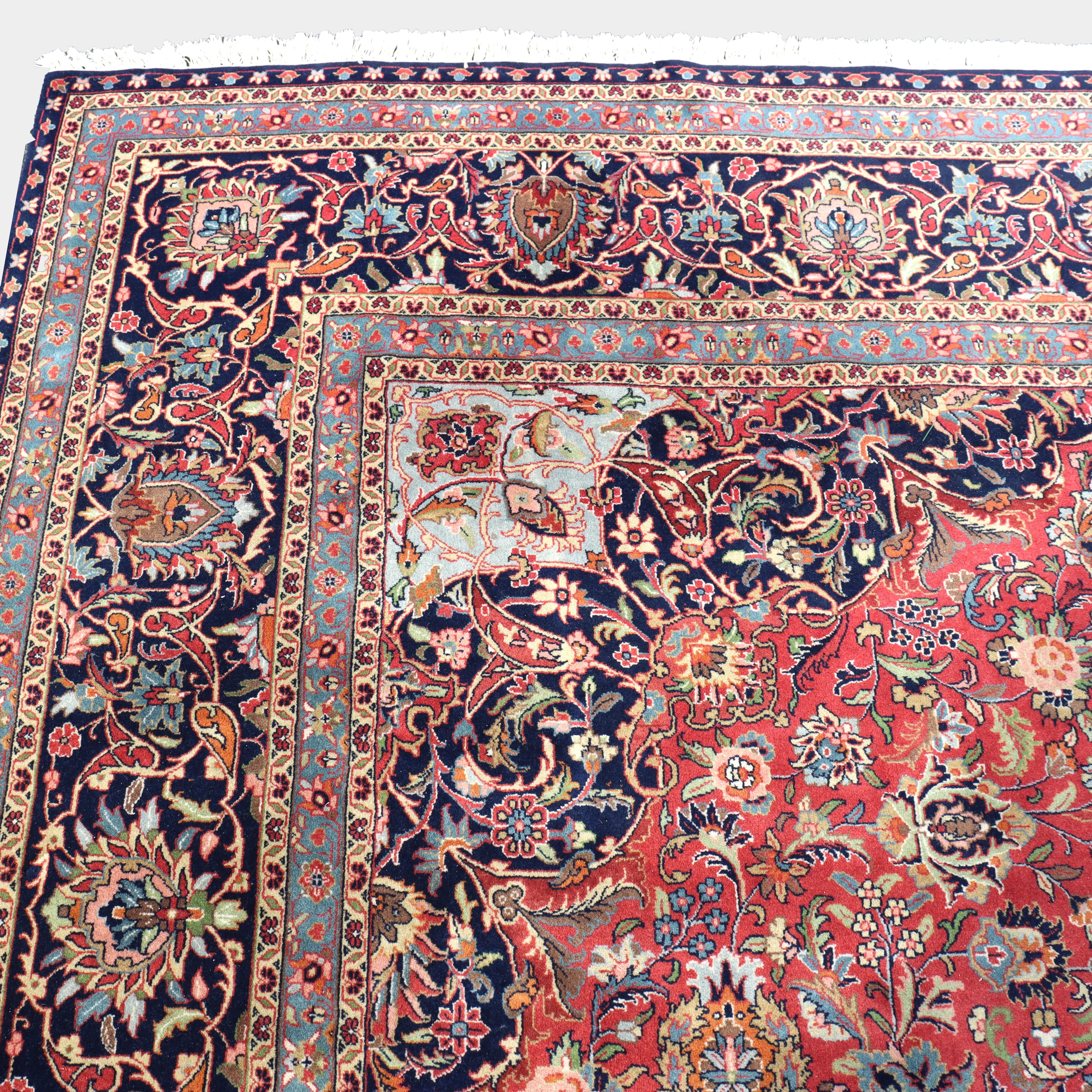 Vintage Kashan Persischer Orientteppich C1950 im Angebot 4