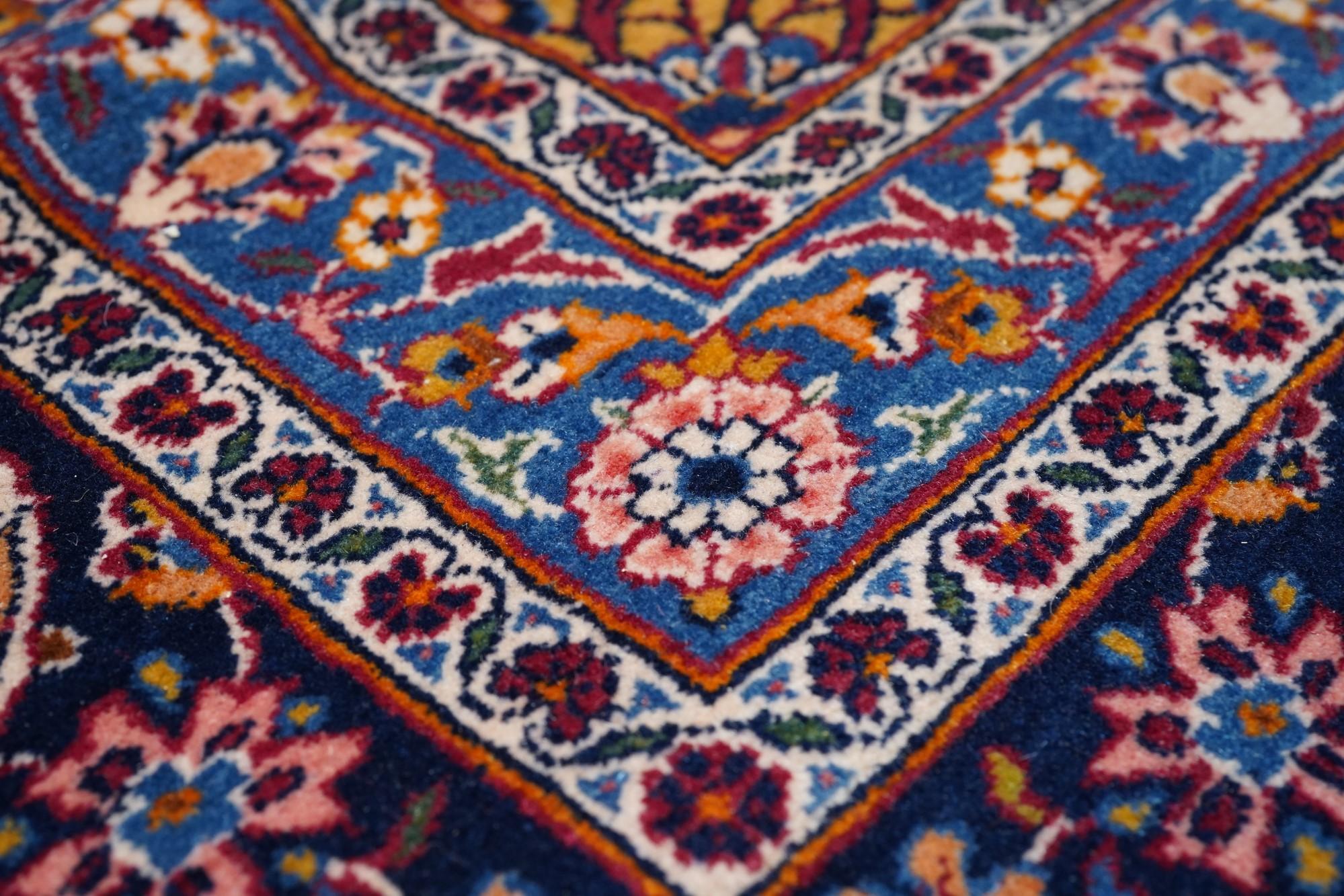 Vintage Persian Kashan Rug 10'4'' x 14'0