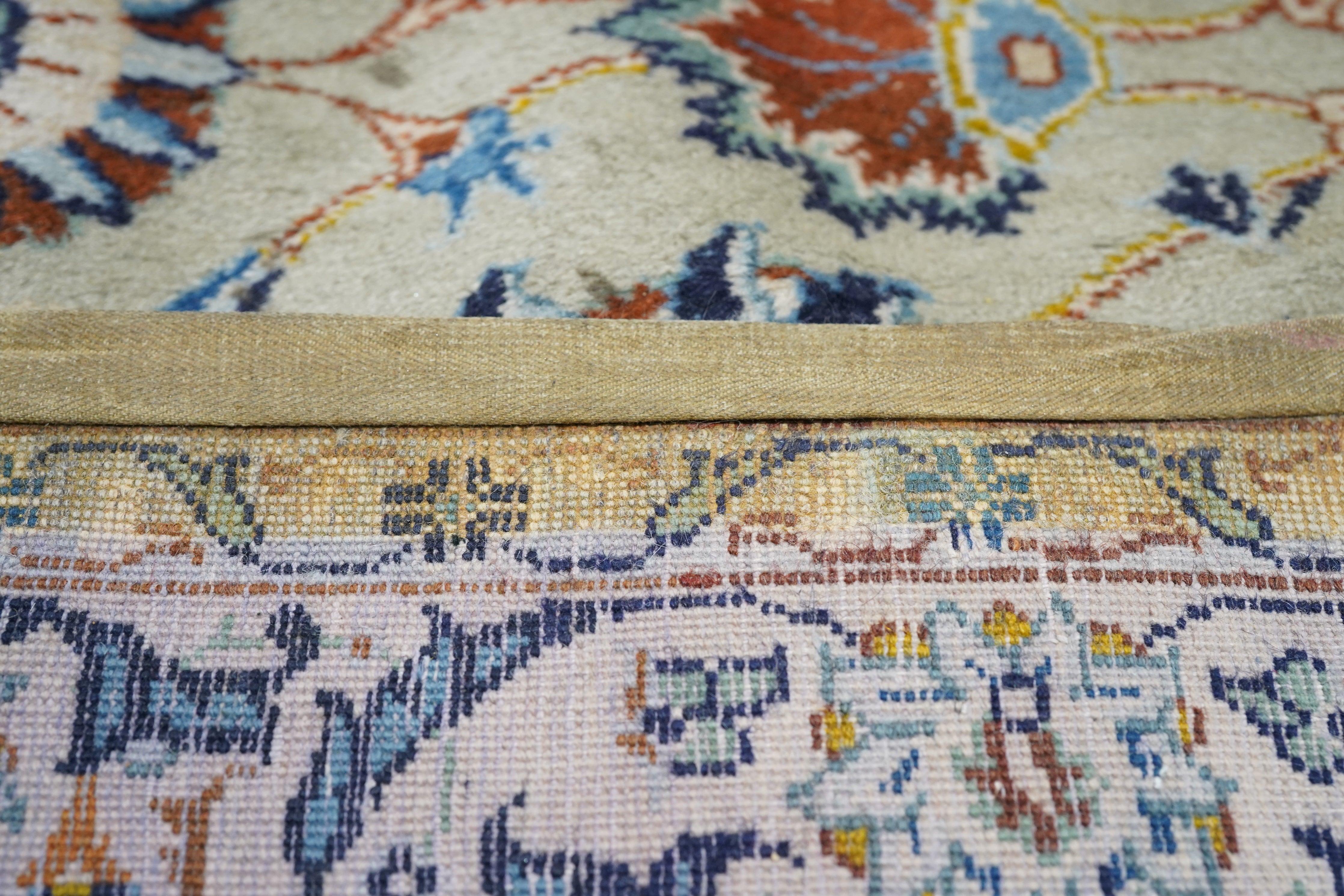 Kashan-Teppich im Vintage-Stil 10'8'' x 15'3'' im Angebot 6