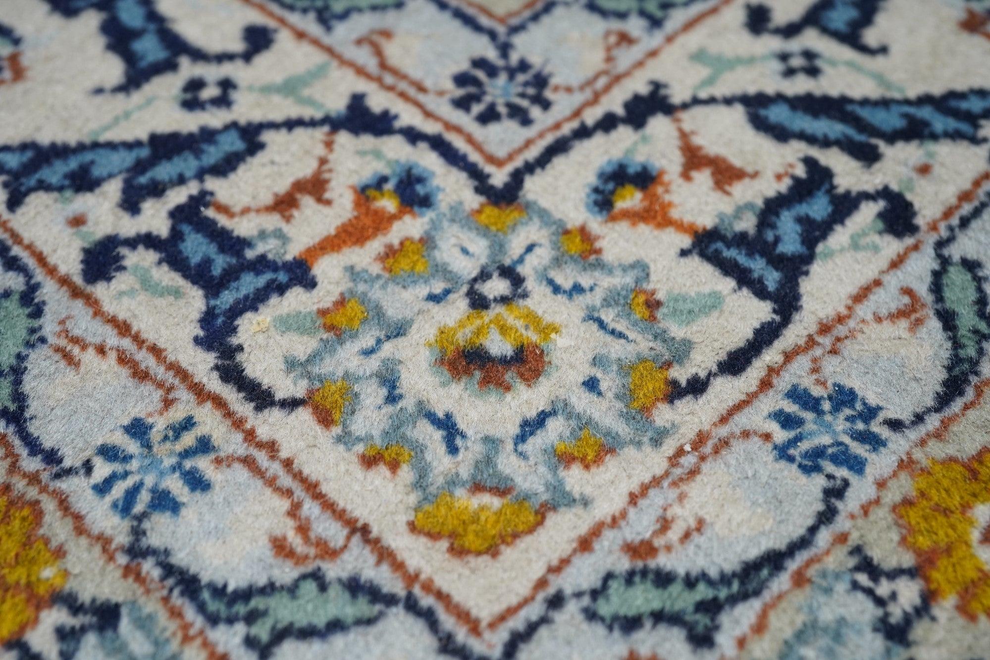 Kashan-Teppich im Vintage-Stil 10'8'' x 15'3'' (Wolle) im Angebot