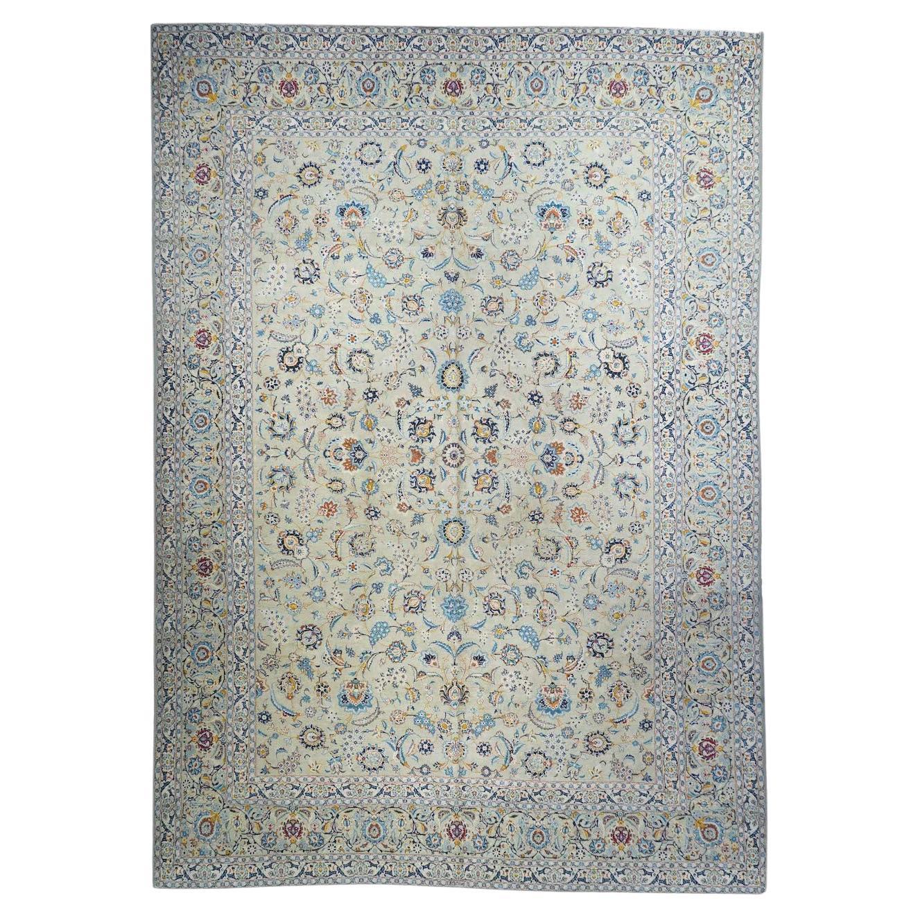Vintage Kashan Rug 10'8'' x 15'3''