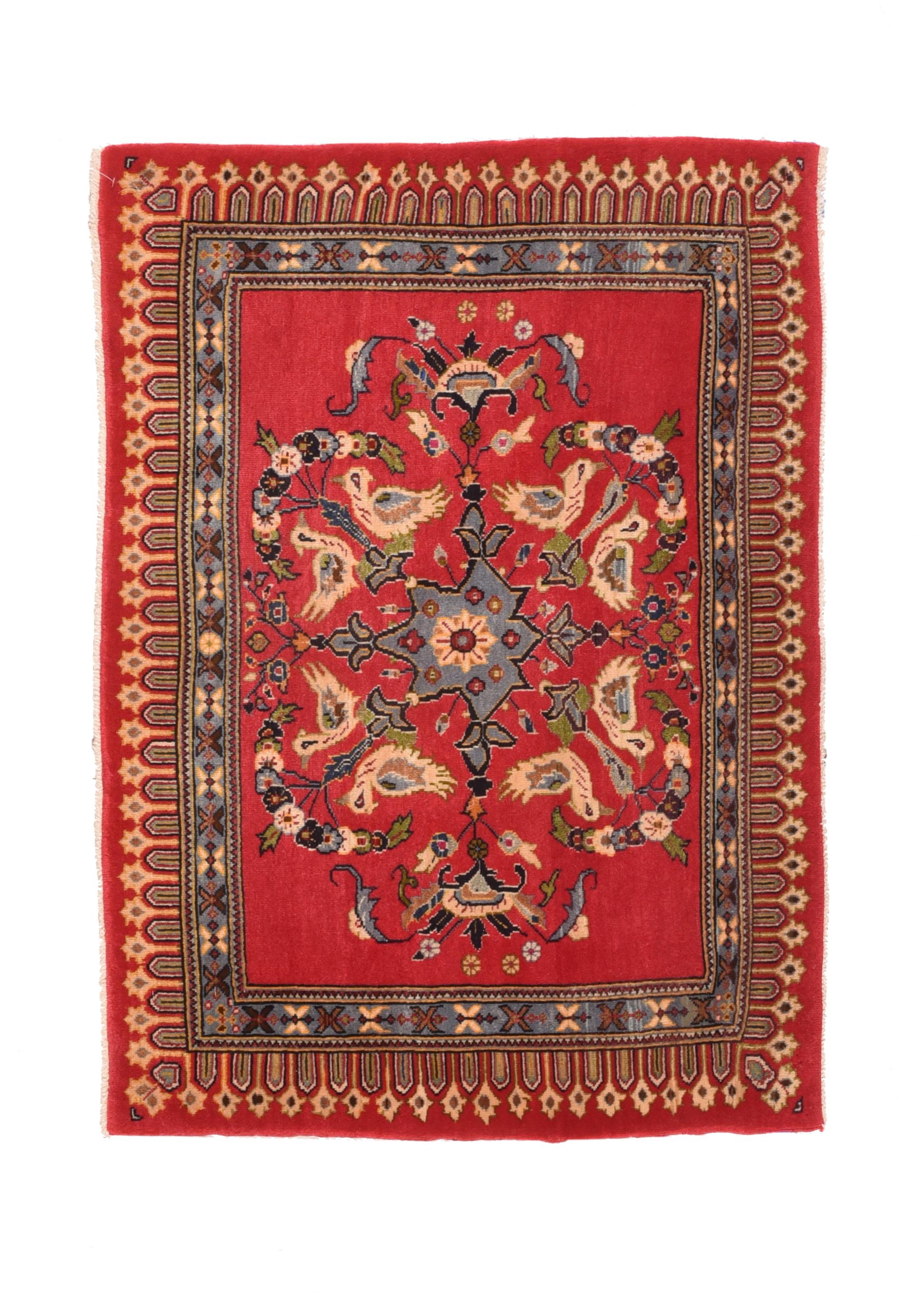 Vintage Kashan Rug  In Good Condition For Sale In New York, NY