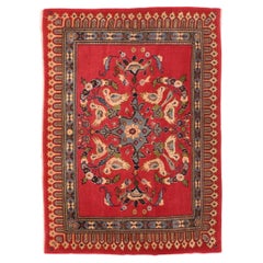 Persischer Kashan-Teppich im Vintage-Stil 2'2'' x 3'0"