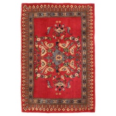 Persischer Kashan-Teppich im Vintage-Stil 2'2'' x 3'2''