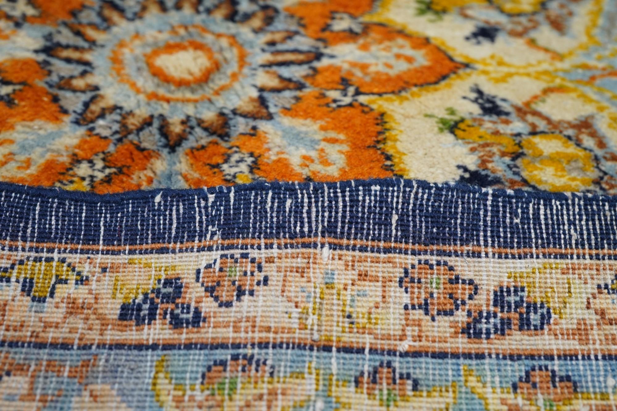 Persischer Kashan-Teppich im Vintage-Stil 7'1'' x 9'6'' im Angebot 5
