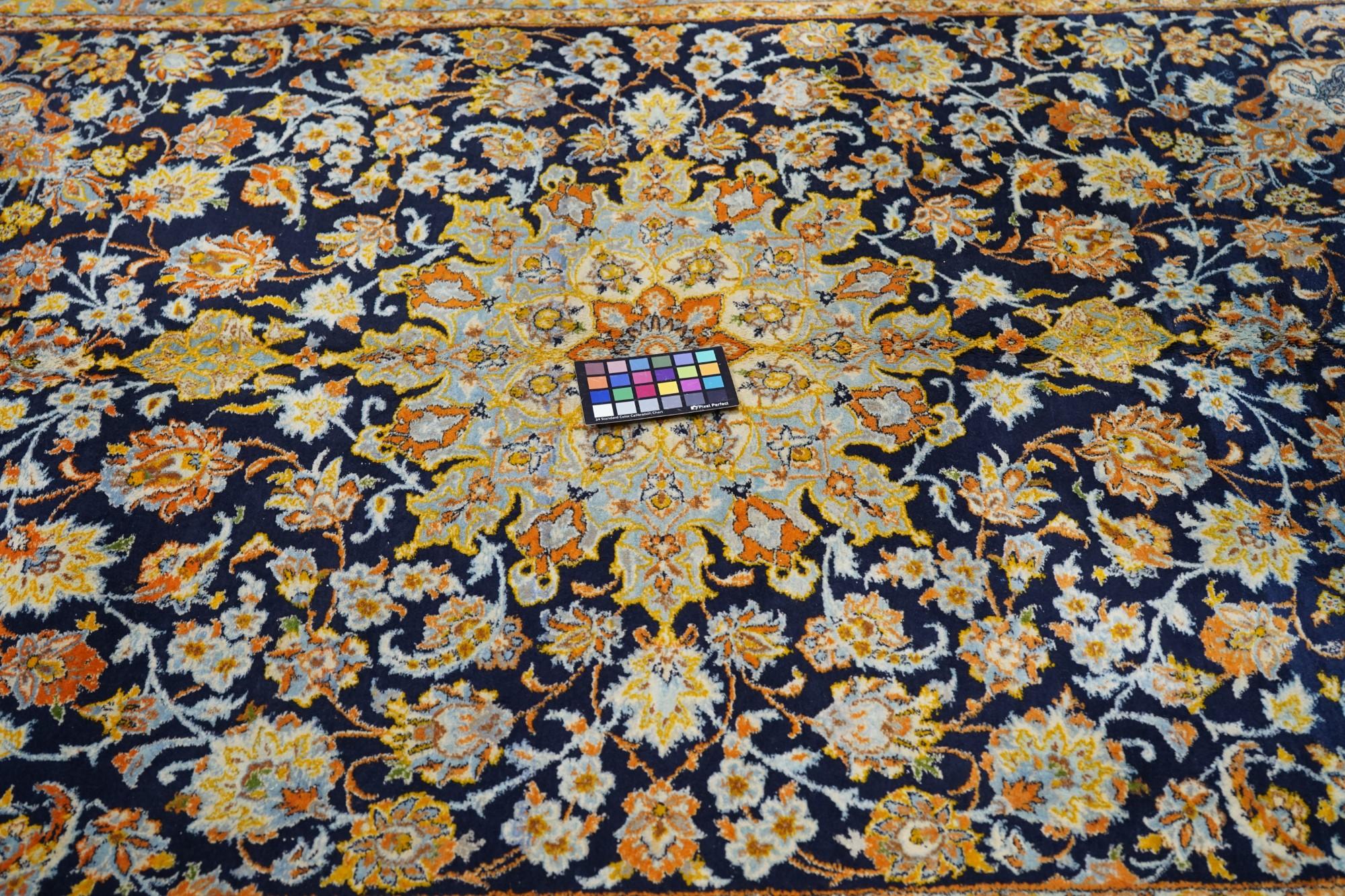 Persischer Kashan-Teppich im Vintage-Stil 7'1'' x 9'6'' im Angebot 3