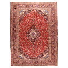 Persischer Kashan-Teppich im Vintage-Stil 9'11'' x 14'3''