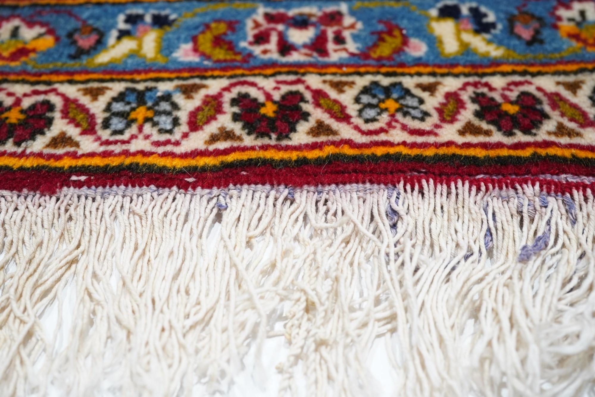 Kashan-Teppich 9'8'' x 13'5'' im Vintage-Stil (Wolle) im Angebot