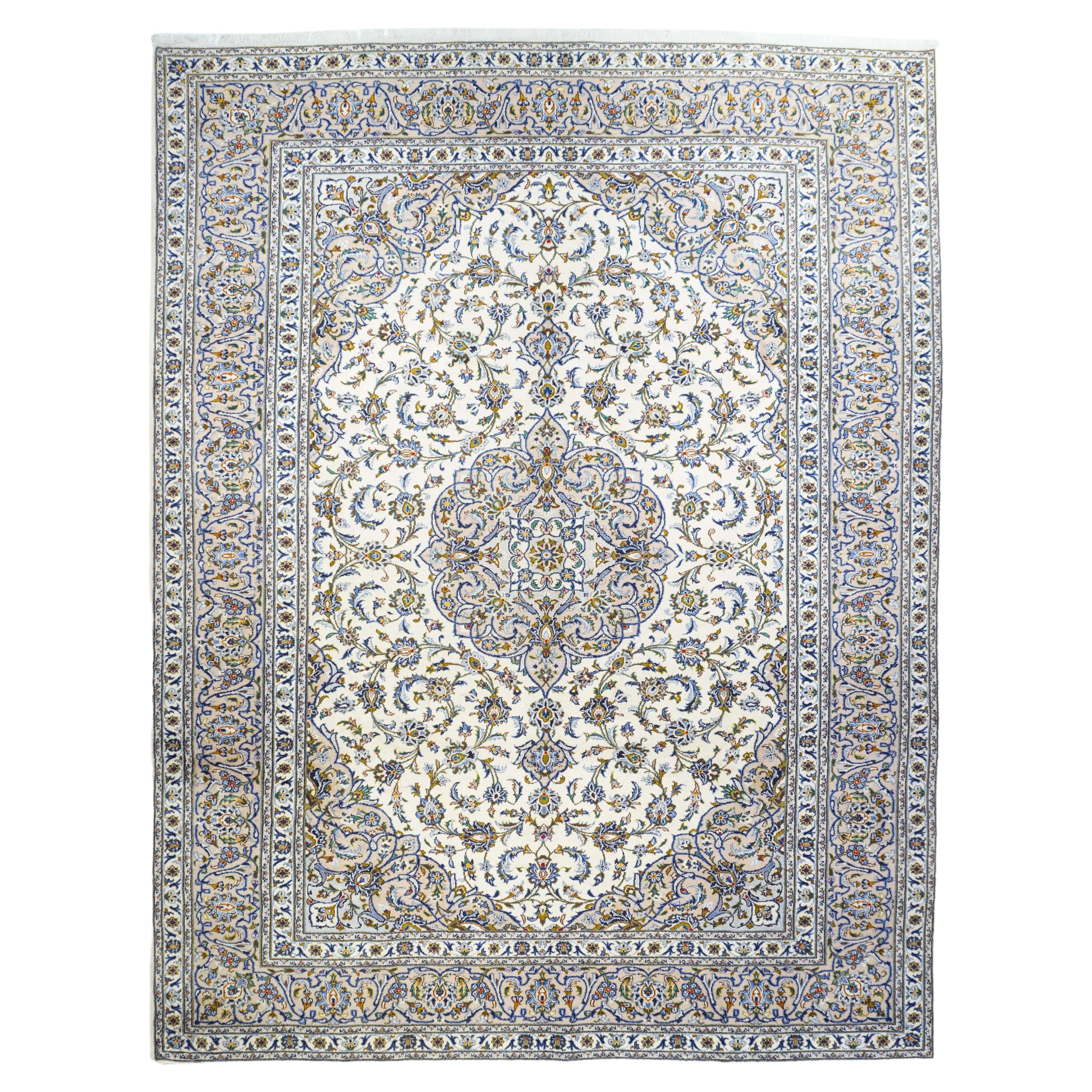 Persischer Kashan-Teppich im Vintage-Stil 9'9'' x 12'9''