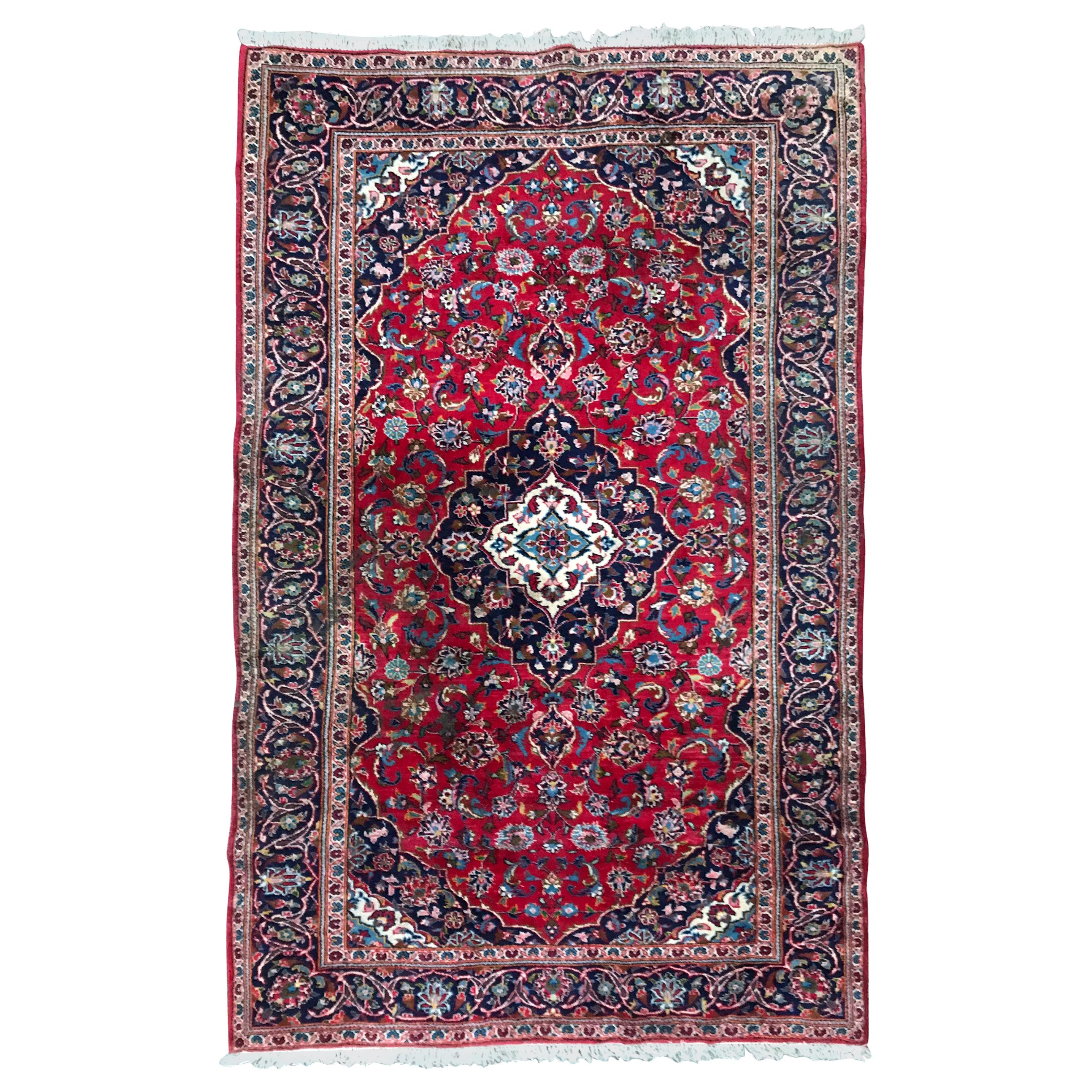Tree-of-Life Kashan Rug at 1stDibs