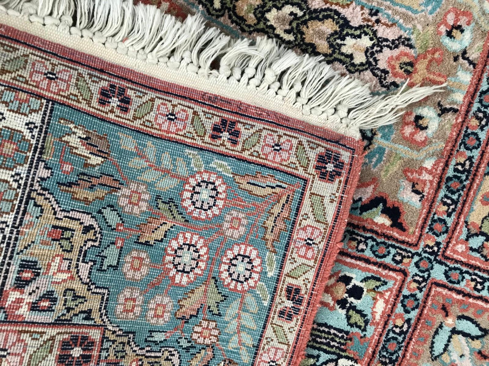 20th Century Vintage Kashmir Silk Rug