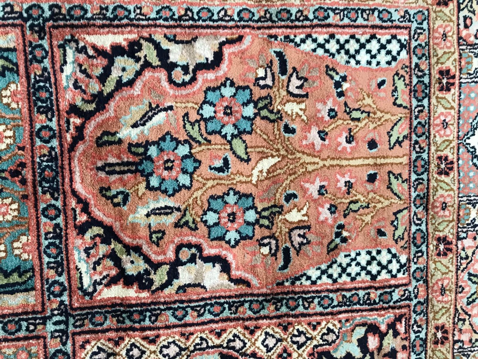 Tabriz Vintage Kashmir Silk Rug