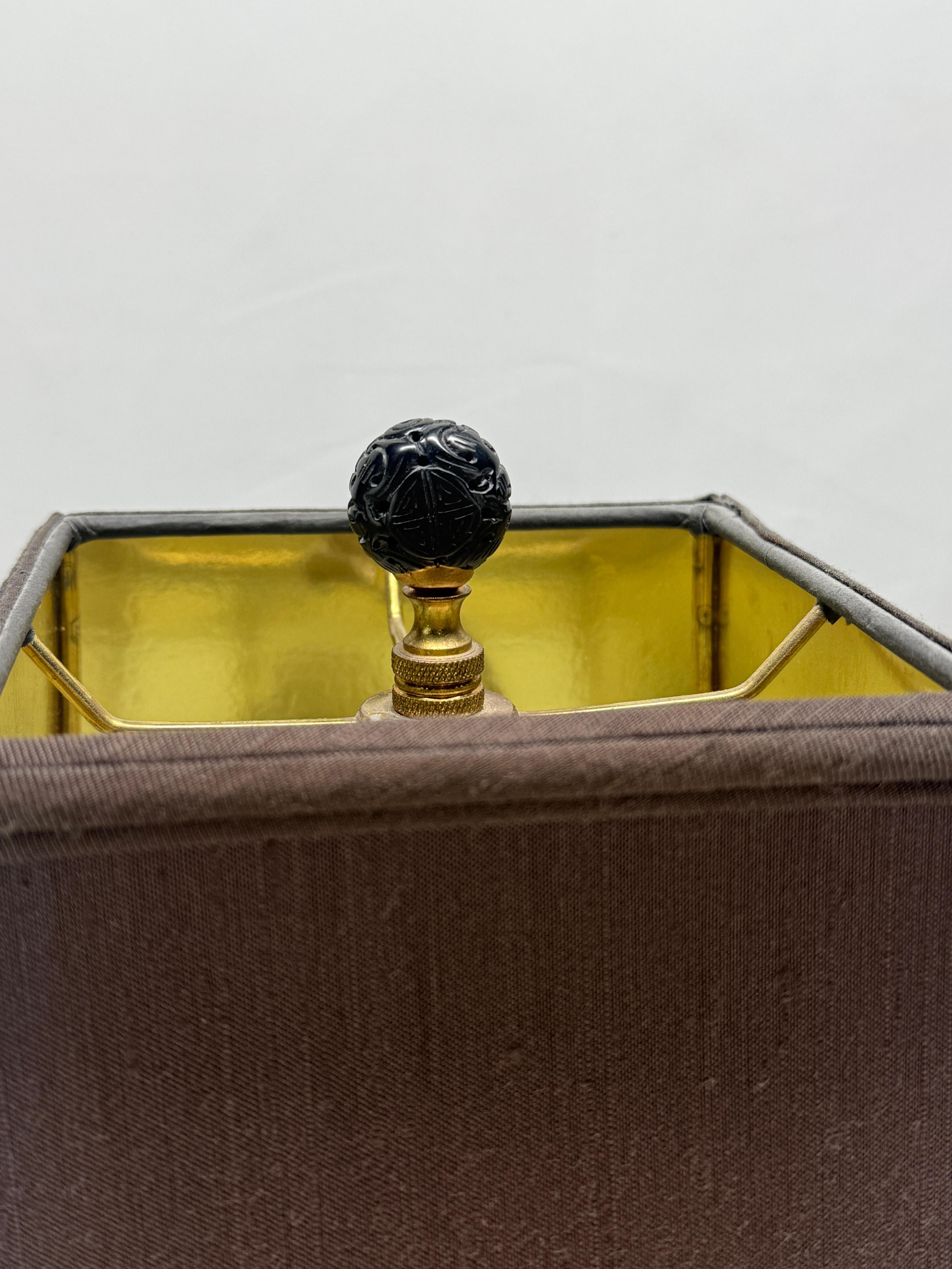 Indiano Lampada da tavolo decorata in policromia Kashmiri d'epoca in vendita