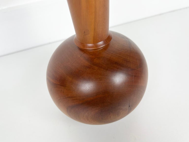Vintage Kauri Wood Turned Vase For Sale at 1stDibs
