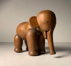 Vintage Kay Bojesen Articulating Wood Toy Elephant