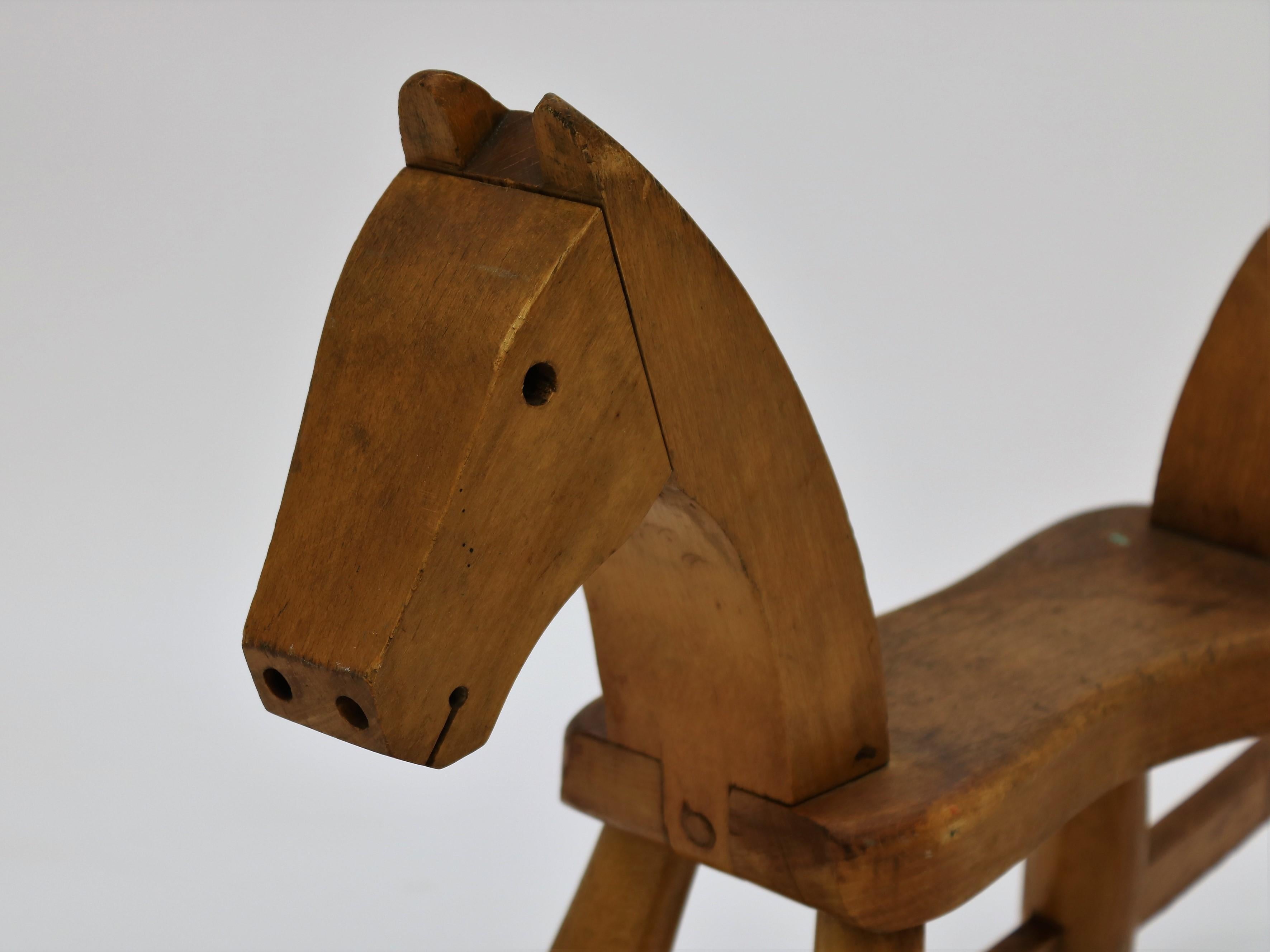 One of Danish designer Kay Bojensen´s most famous designs is this toy rocking horse in beech from 1936. The design has been altered through the years, but it remains in production to this day. This is the earliest and original design without the