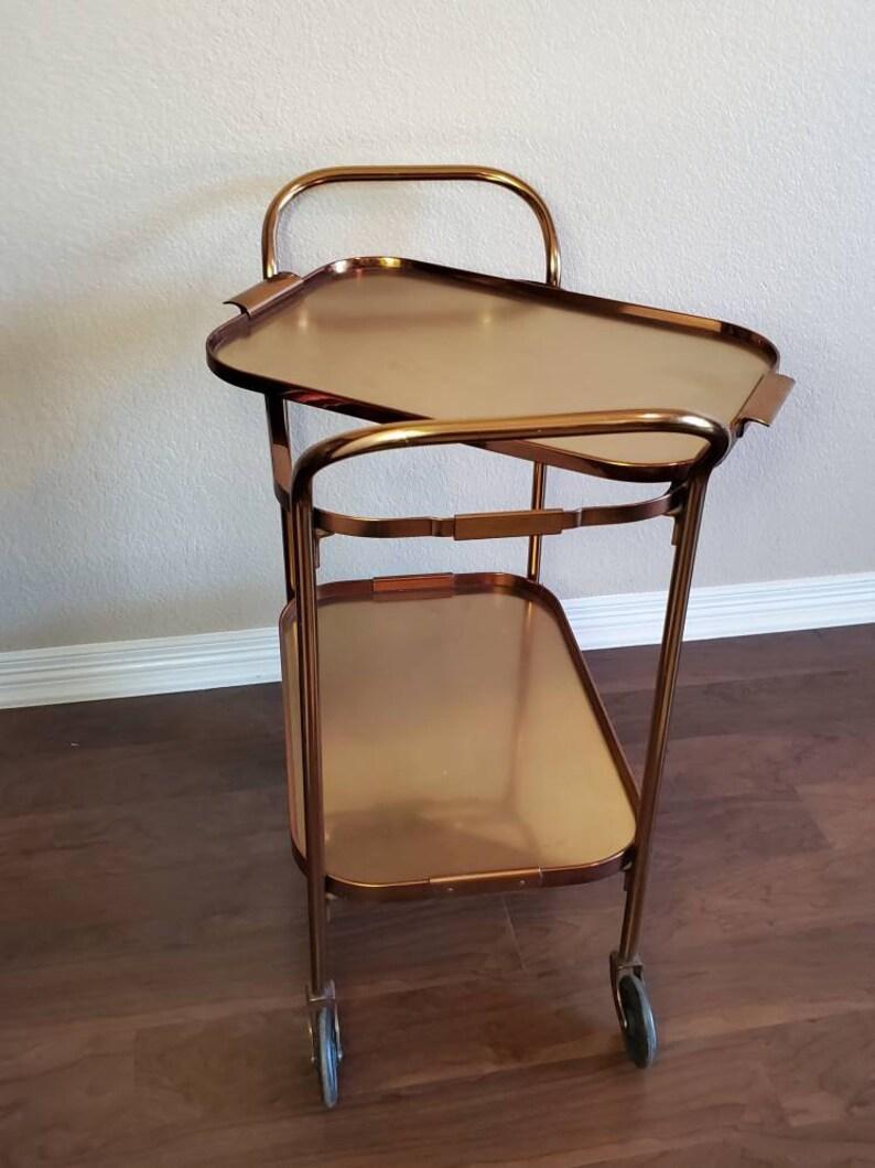 Vintage Kaymet Mid-Century Modern Bar Cart In Good Condition In Forney, TX