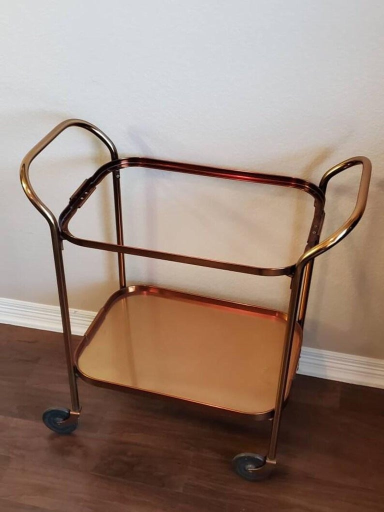 Vintage Kaymet Mid-Century Modern Bar Cart For Sale 2