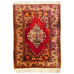 Vintage Kayseri-Antolin Turkish Silk Handmade Rug