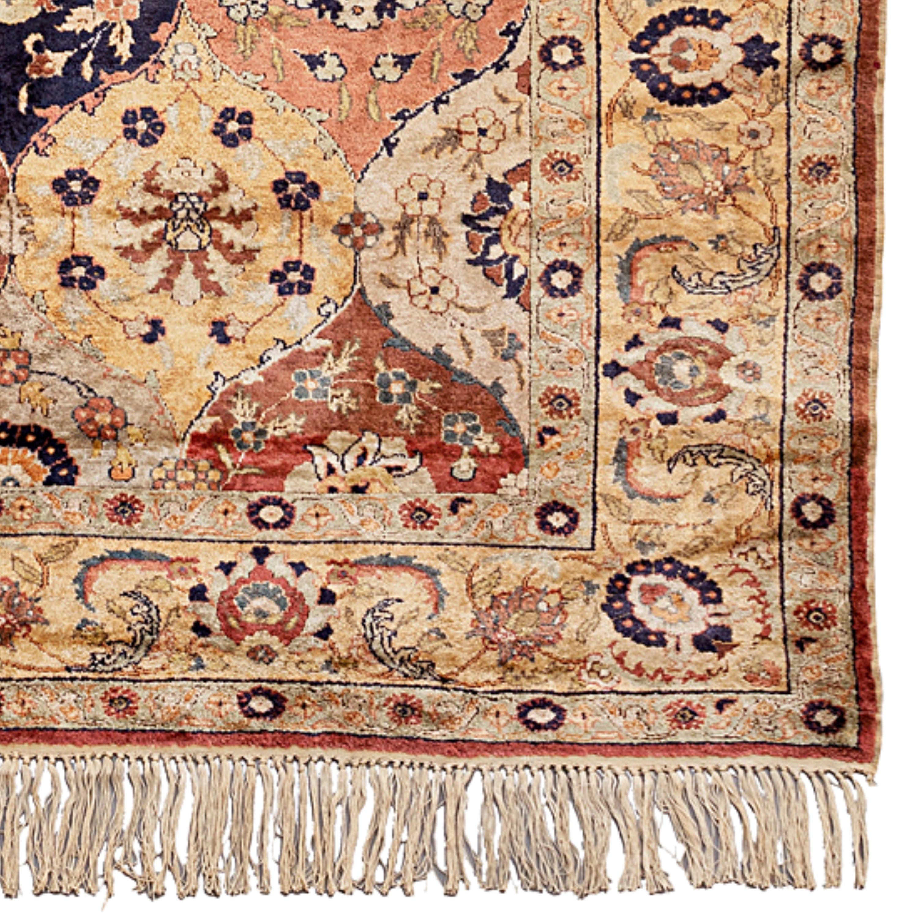 Wool Vintage Kayseri Flosh Rug - 20th Century Kayseri Flosh Rug, Vintage Rug For Sale