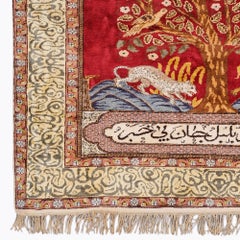 Vintage Kayseri Silk Rug - Mid 20th Century