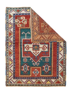 Vintage Kazak Fachralo Rug 4'0'' x 5'2''