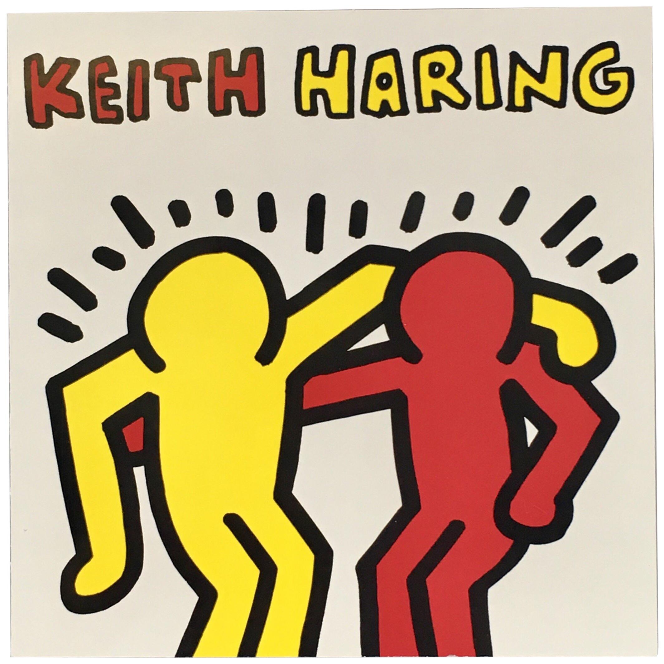 Vintage Keith Haring Gallery Announcement 1991 'Keith Haring Buddies'