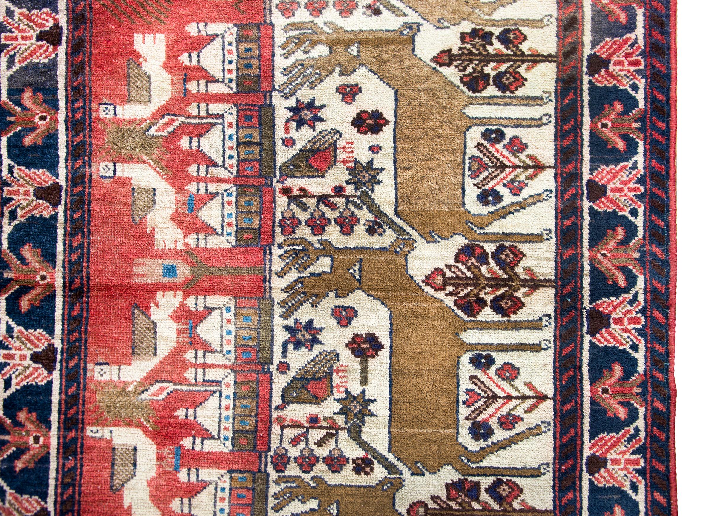 Hand-Knotted Vintage Kelderdasht Rug For Sale