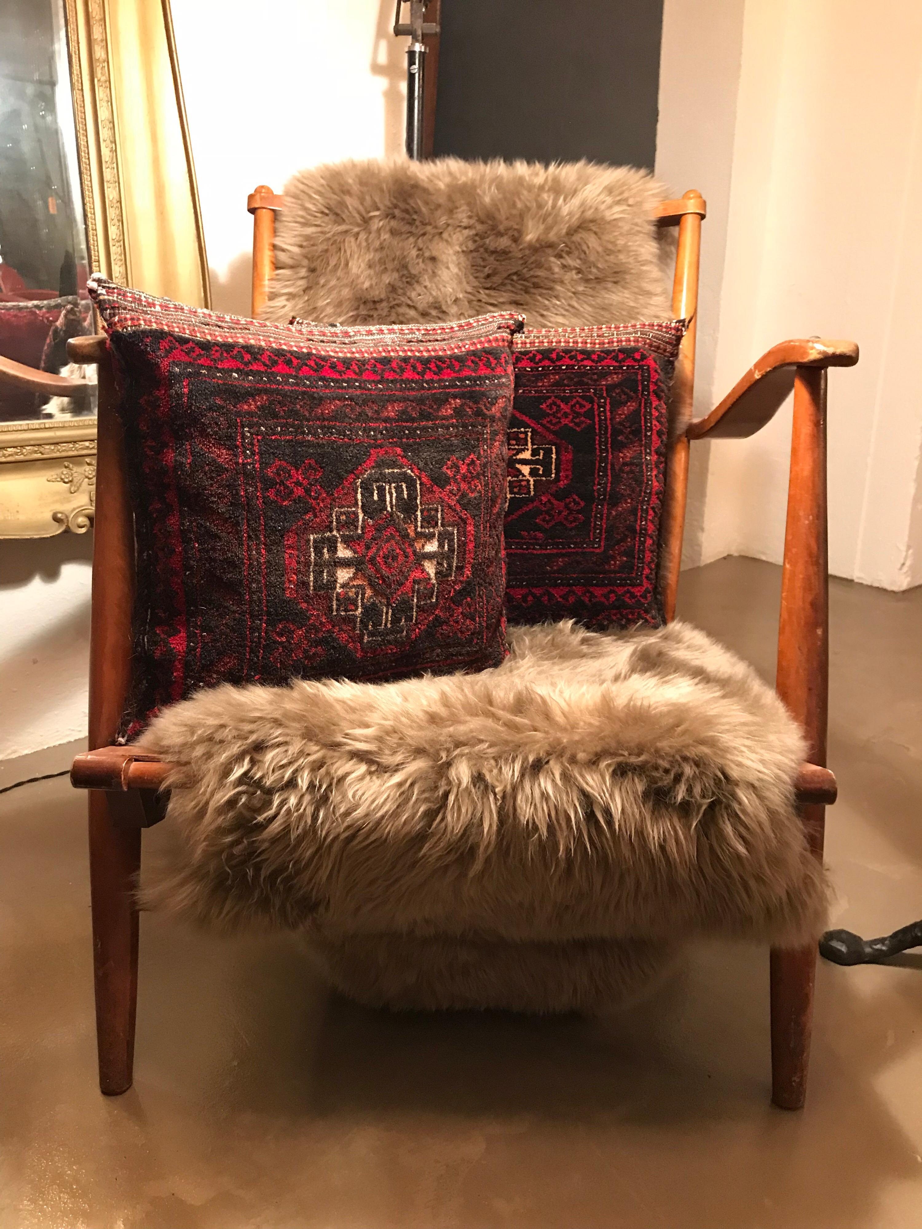 Wool Vintage Kelim Camel Bag Cushions