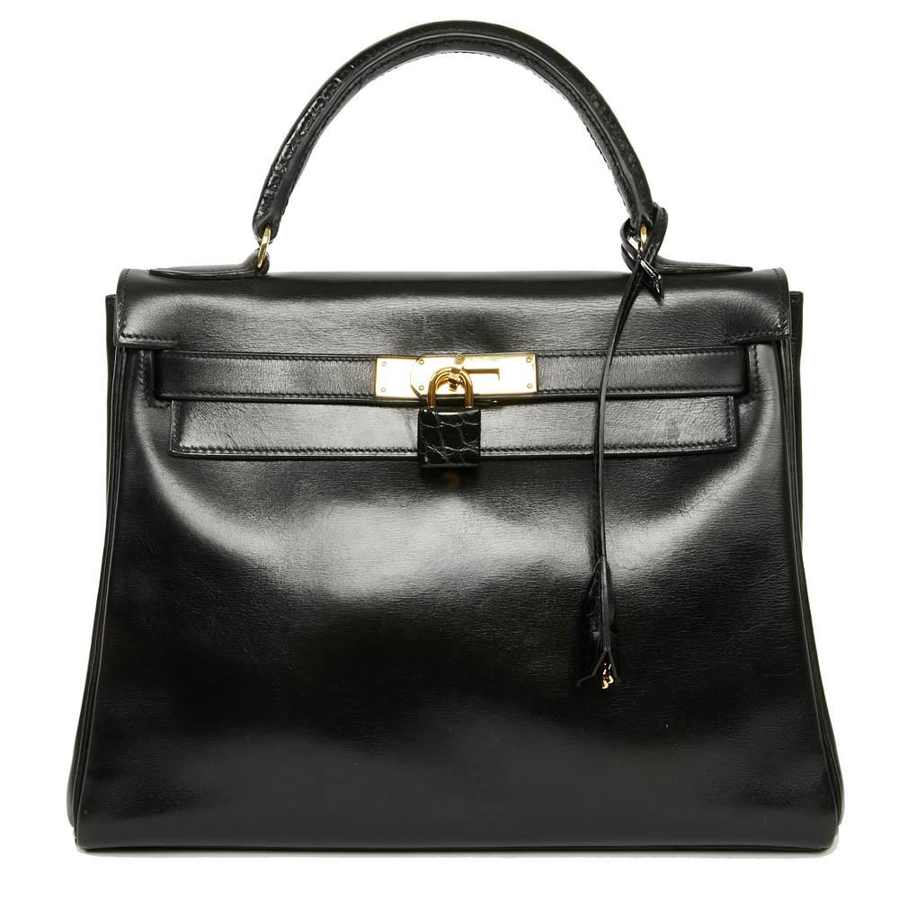 hermes kelly 28 schwarz