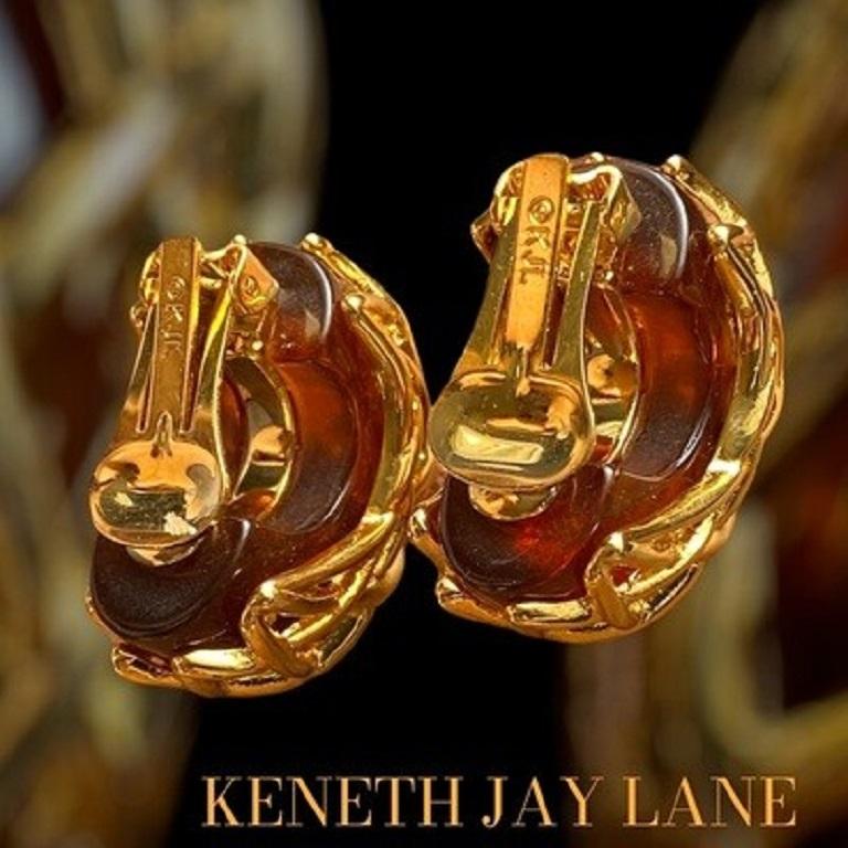 Vintage KENETH JAY LANE earrings In Good Condition For Sale In BÈGLES, FR