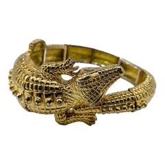 Vintage Kenneth Jay Lane Alligator 1970s Bracelet