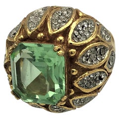 Vintage Kenneth Jay Lane Cocktail Ring USA 1960/70s USA size 5.3