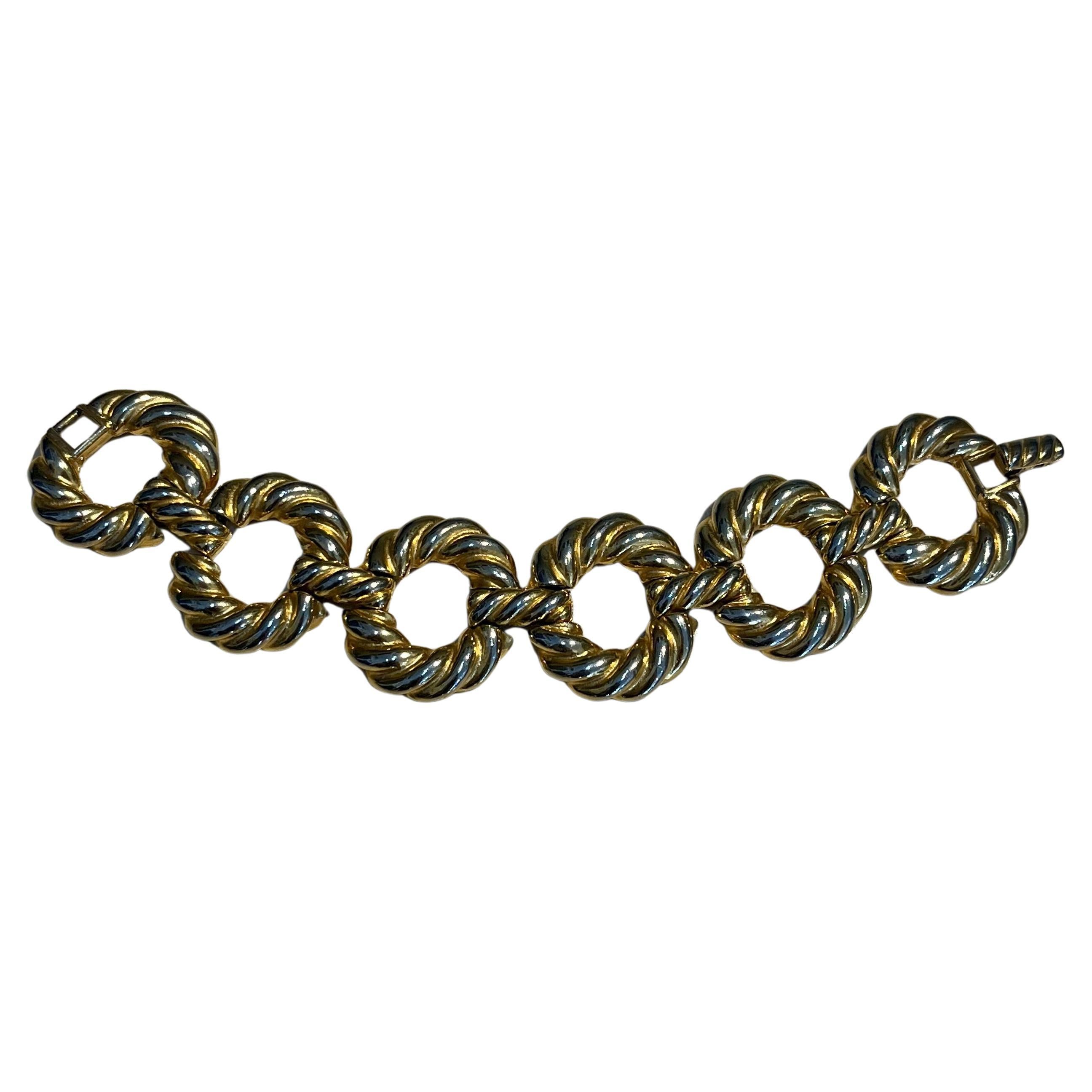 Zweifarbiges Vintage Kenneth Jay Lane Vintage-Armband im Angebot