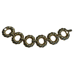 Kenneth Jay Lane, bracelet bicolore vintage