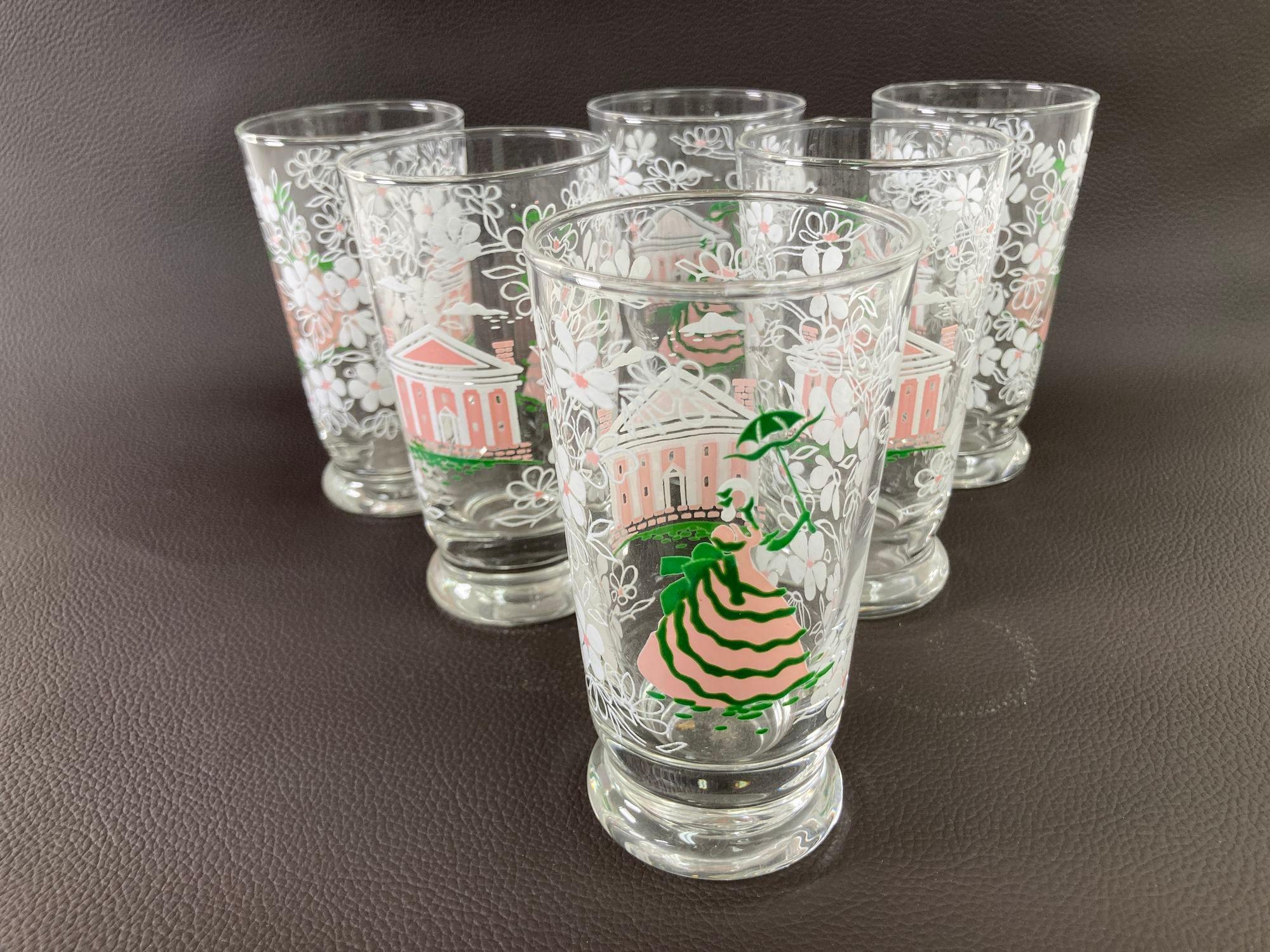 Vintage 1950s Libbey Southern Belle Magnolia Glass Tumblers Set of 6.
KENTUCKY DERBY Time LIBBEY Southern Belle Barware Collectible Glasses Mint.
LIBBEY 