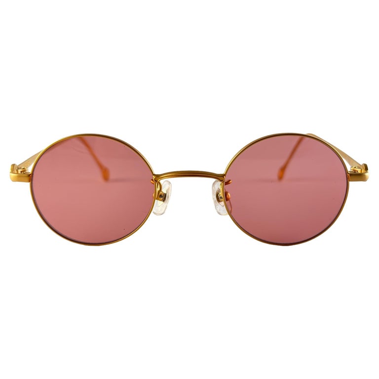 Vintage Kenzo 2851 Matte Gold Sunglasses 1980's Made in Japan For