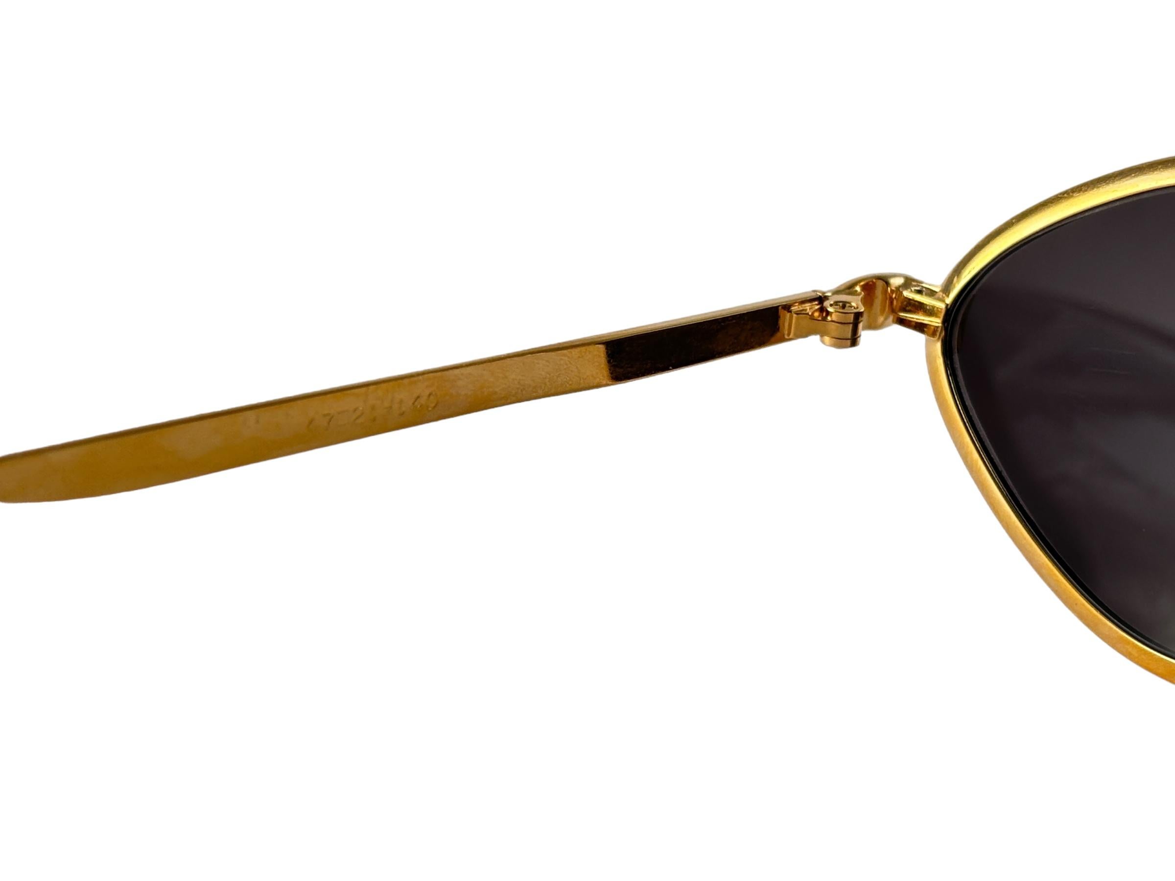Lunettes de soleil vintage Kenzo 2872 Gold Diamond Shaped 1980's Made in Japan Excellent état - En vente à Baleares, Baleares