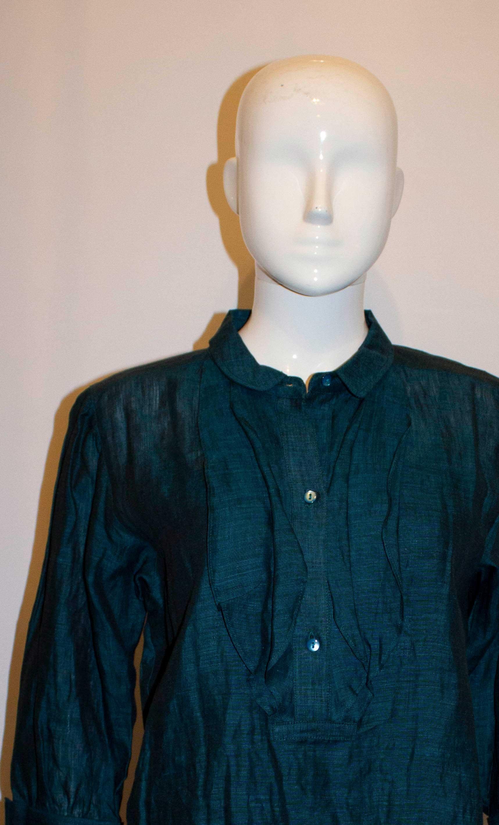 Vintage Kenzo Frill Shirt For Sale 1