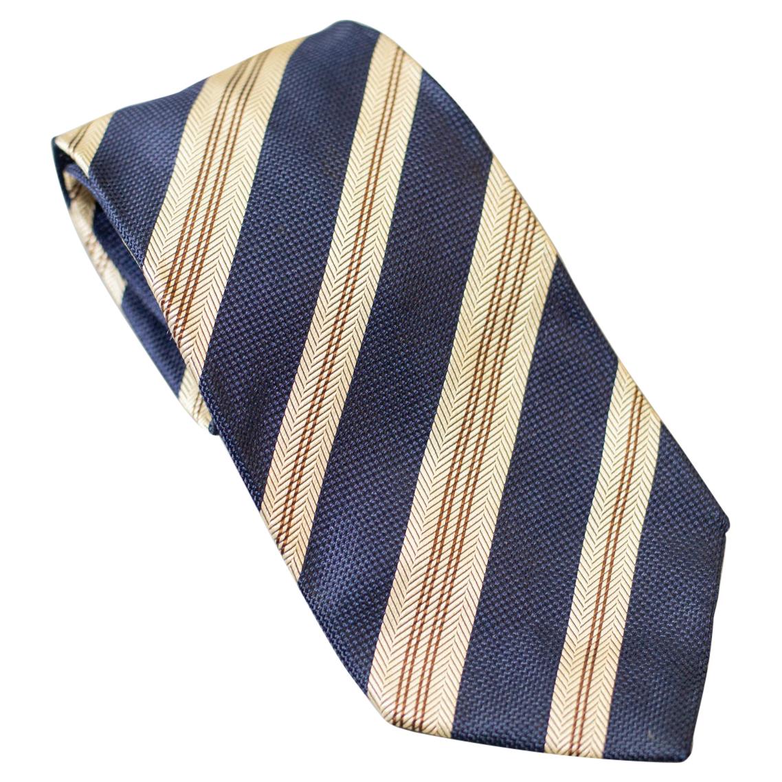 Vintage Kenzo Homme striped all-silk tie 