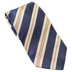 Gestreifte Vintage-Krawatte aus reiner Seide von Kenzo Homme