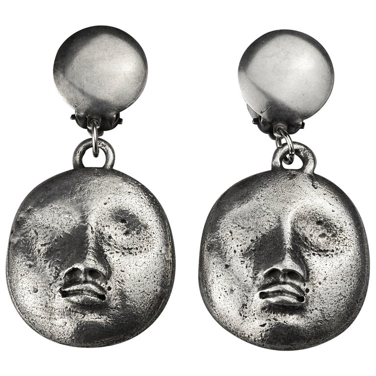Vintage Kenzo Drop Earrings 2 For Sale At 1stdibs